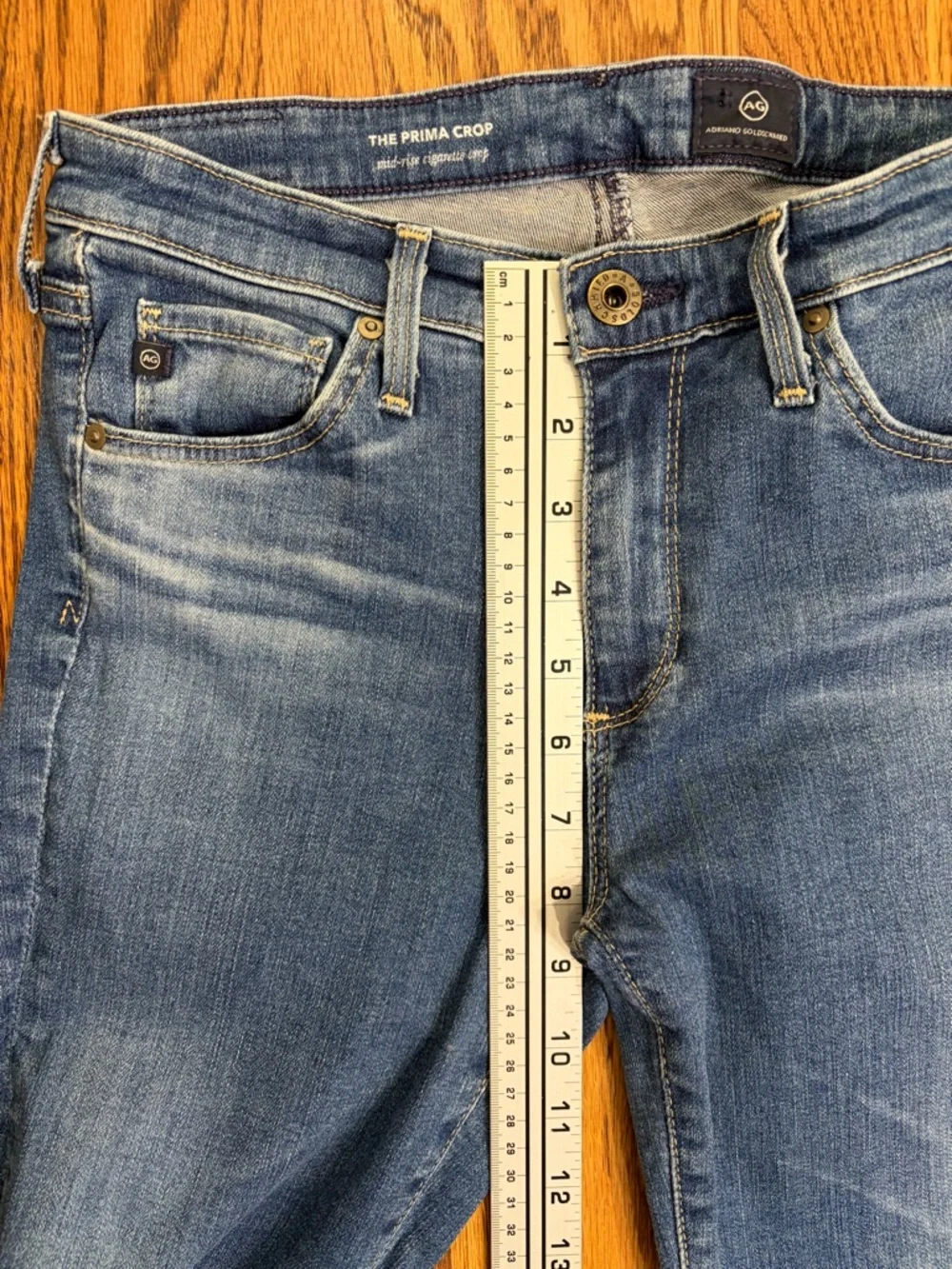 AG Prima Mid-Rise Cropped Cigarette Jeans
